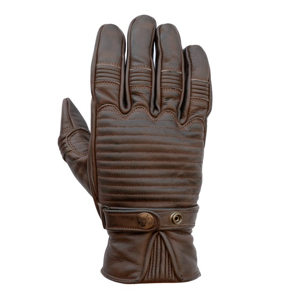 Garage Leather CE Gloves Brown