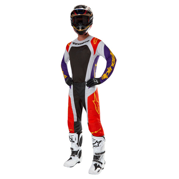 Alpinestars Techstar Ocuri - Naranjo Fluor/Morado/Negro