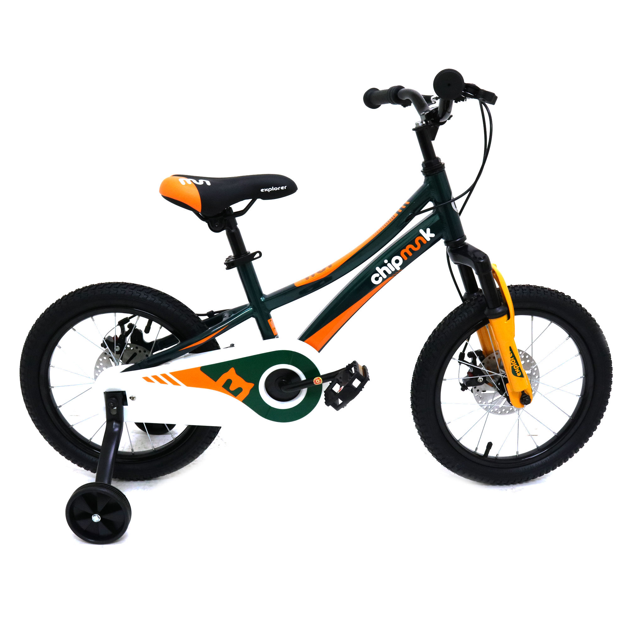 Royal Baby Bicicleta Chipmunk Niño 16 Explorer Disc Verde
