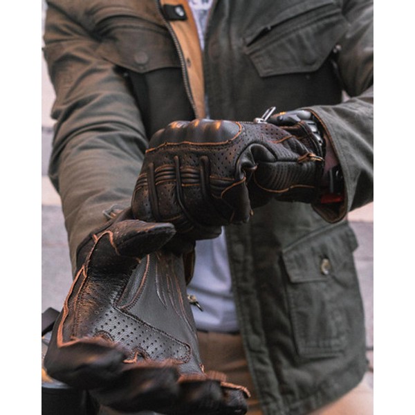 Guantes Cuero ByCity Amsterdam Man Dark Brown