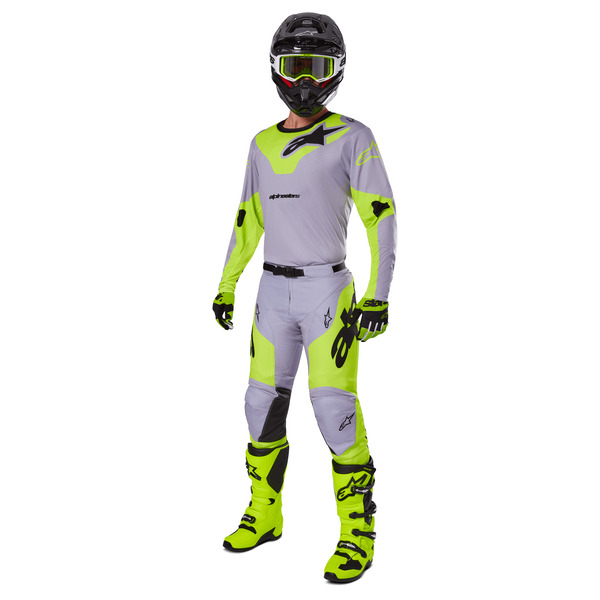 Racer Veil (Youth) - Gris/Amarillo Fluor