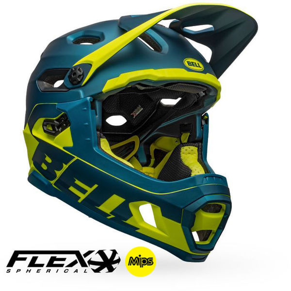BELL Casco Bell Super Dh Mips - Flex Spherical Azul/Amarillo