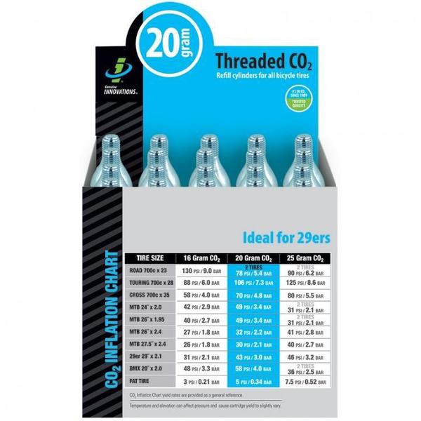 Slime Cartucho Co2 20g Genuine Innovations 20 Pcs