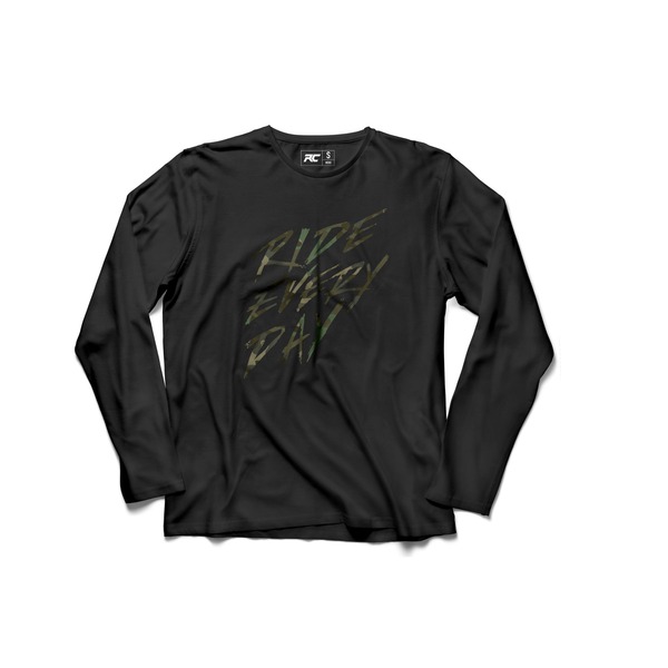 Ride Concepts POLERA RIDE EVERY DAY LONG-SLEEVE BLACK/CAMO