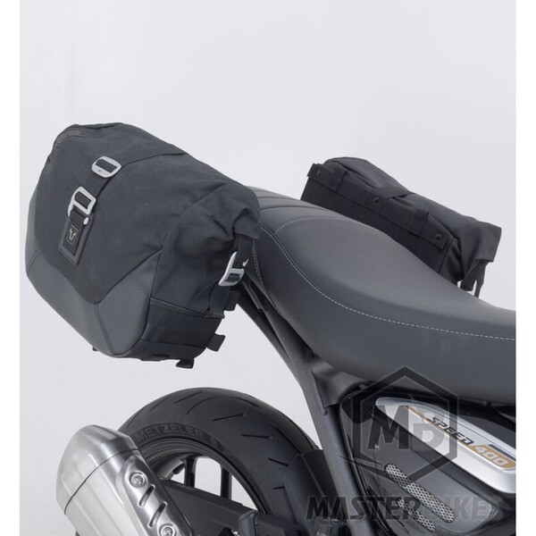 SW-Motech - Kit Anclaje SLC + Alforjas Legend LC Triumph Speed 400 / Scrambler 400 X (Black Edition)