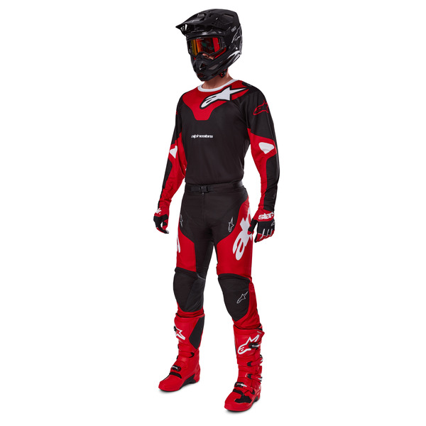 Alpinestars Racer Veil - Negro/Rojo Brillante