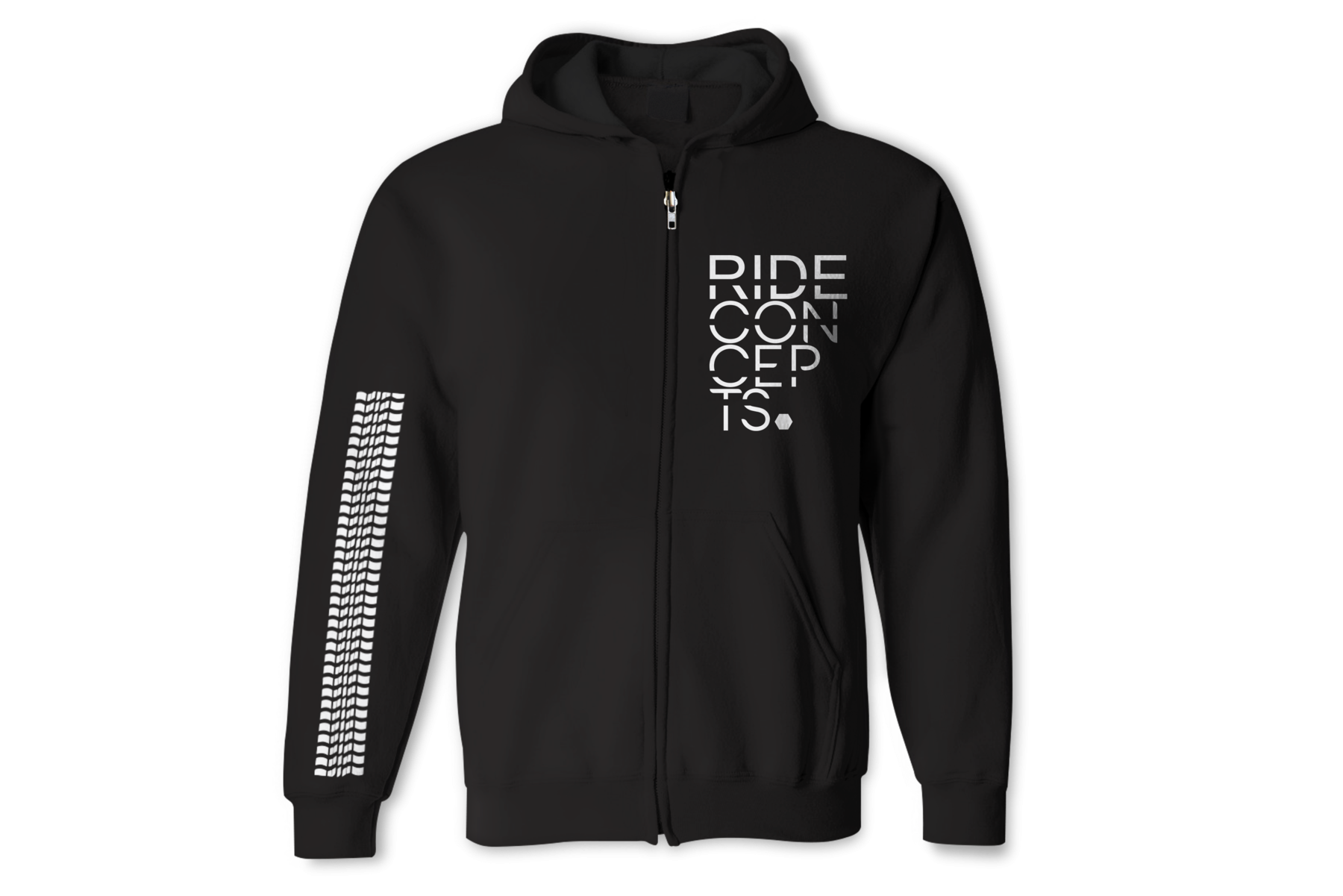 Ride Concepts POLERON STACKED ZIP BLACK/WHITE