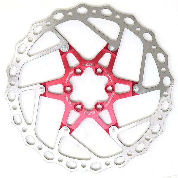 A2Z Components Disco de Freno a2z ATO-180 Oval Flourish Rojo