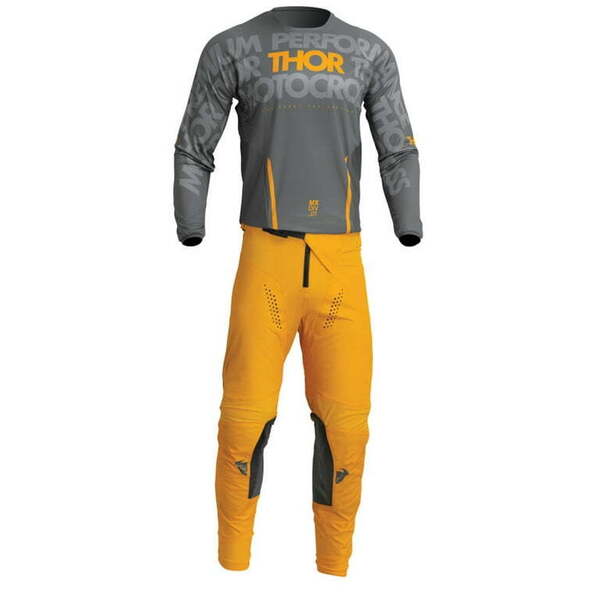 Thor Traje Pulse Mono Gris Oscuro/Amarillo