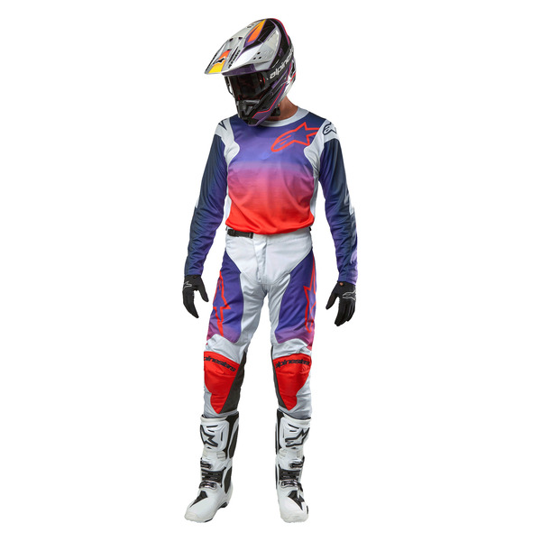 Alpinestars Racer Hoen - Gris Claro/Naranjo Fluor/Negro