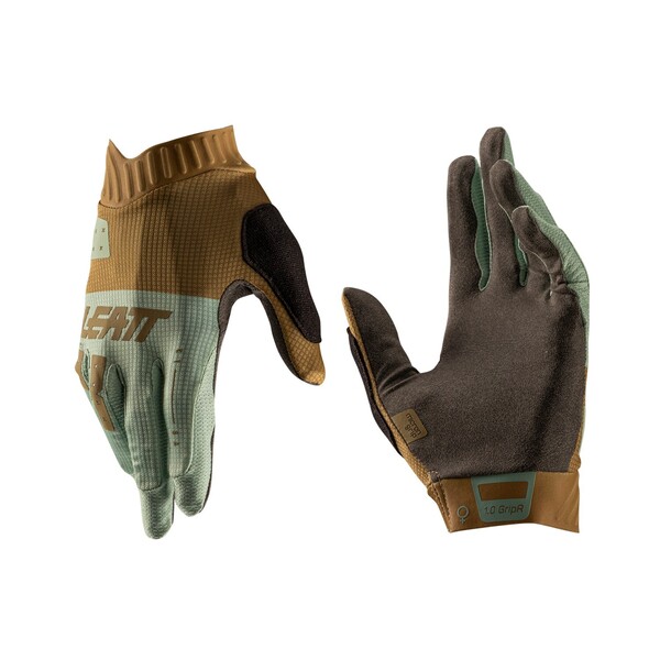 Guantes Leatt MTB Mujer GripR 1.0 Café Latón M 9US 8EU